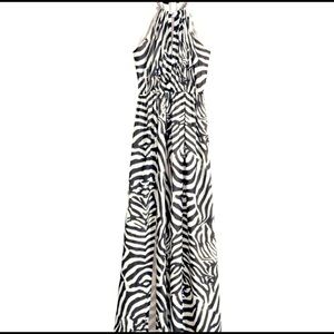 H&M zebra Print maxi